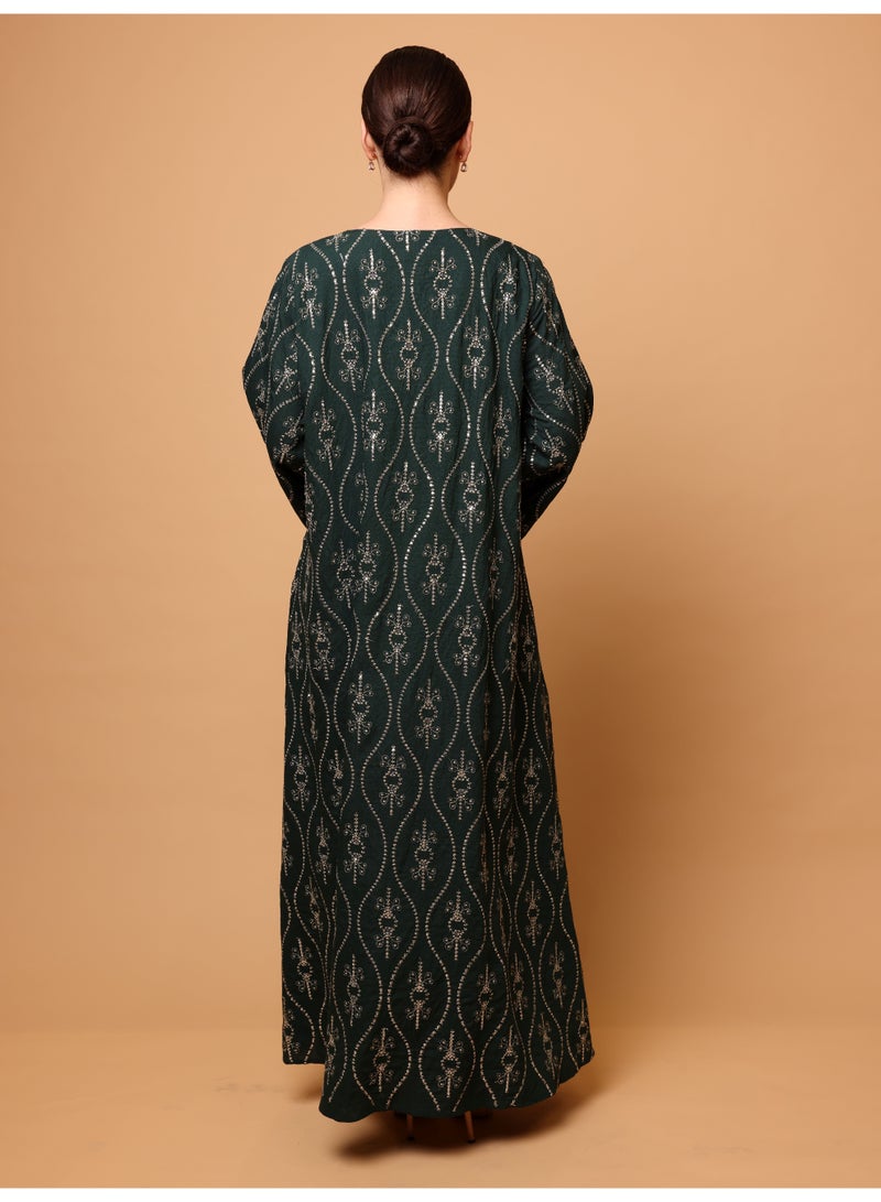 Ikkxa Hadeel Jalabiya IK7004 Green - Image 4